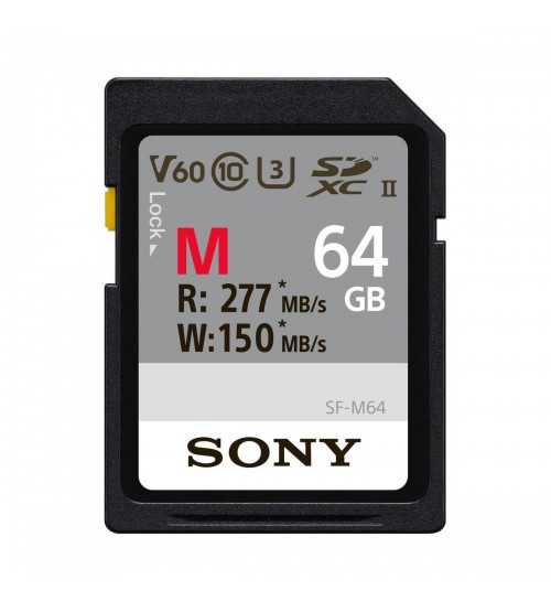 Sony SF-M 64GB 277MB/s Series UHS-II SDXC Memory Card